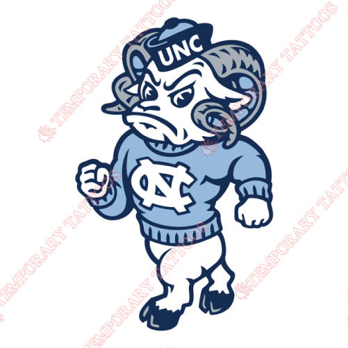 North Carolina Tar Heels Customize Temporary Tattoos Stickers NO.5524